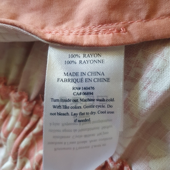 Faherty Renata jumpsuit, size M, coral - Picture 7 of 7